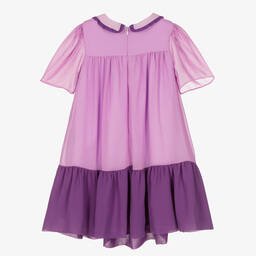 Patachou-Girls Lilac Purple Chiffon Dress | Childrensalon Outlet