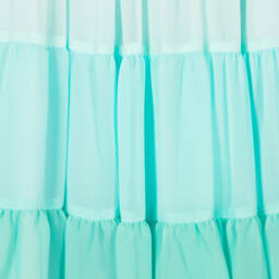 Patachou-فستان شيفون أخضر فاتح للبنات | Childrensalon Outlet