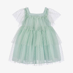 Patachou-Girls Mint Tulle & Chiffon Delight | Childrensalon Outlet