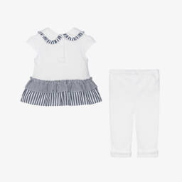 Patachou-Морской комплект из хлопковых леггинсов для девочек | Childrensalon Outlet