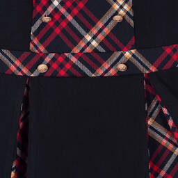 Patachou-Girls Navy Blue Dress Set | Childrensalon Outlet