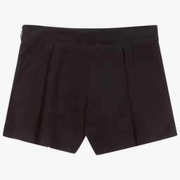 Patachou-Girls Navy Blue Tartan Shorts | Childrensalon Outlet