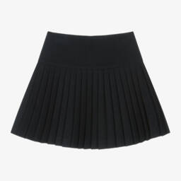 Patachou-Cиняя плиссированная фланелевая юбка для девочек | Childrensalon Outlet