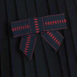 Patachou-Cиняя плиссированная фланелевая юбка для девочек | Childrensalon Outlet