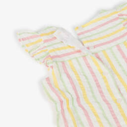 Patachou-جمبسوت قطن مخطط بألوان الباستيل للبنات | Childrensalon Outlet