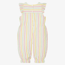 Patachou-جمبسوت قطن مخطط بألوان الباستيل للبنات | Childrensalon Outlet