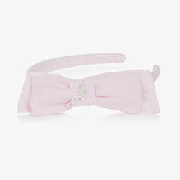 Patachou-Girls Pink Bow Hairband | Childrensalon Outlet