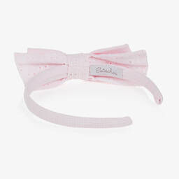 Patachou-Girls Pink Bow Hairband | Childrensalon Outlet