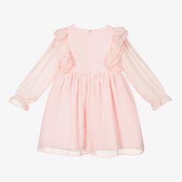 Patachou-Girls Pink Chiffon Dress | Childrensalon Outlet