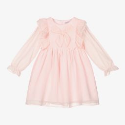 Patachou-Girls Pink Chiffon Dress | Childrensalon Outlet