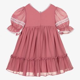 Patachou-Girls Pink Chiffon Dress | Childrensalon Outlet