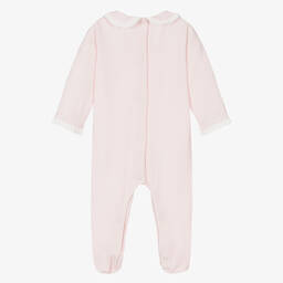 Patachou-Girls Pink Cotton Babygrow | Childrensalon Outlet