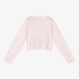 Patachou-Girls Pink Cotton Cardigan | Childrensalon Outlet