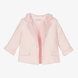 Patachou-Girls Pink Cotton Jersey Jacket | Childrensalon Outlet