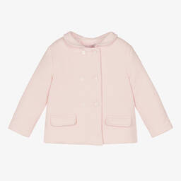 Patachou-Girls Pink Cotton Jersey Jacket | Childrensalon Outlet