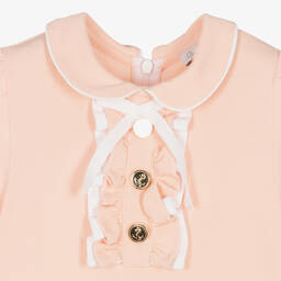 Patachou-Розовое платье из хлопкового пике | Childrensalon Outlet