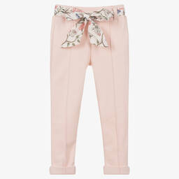 Patachou-Girls Pink Cotton Trousers | Childrensalon Outlet