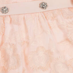 Patachou-Girls Pink Embroidered Floral Dress | Childrensalon Outlet