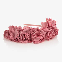 باتاشو-طوق للشعر لون زهري للبنات | Childrensalon Outlet