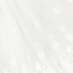 Patachou-فستان مزيج قطن وكتان وتول لون زهري وعاجي | Childrensalon Outlet