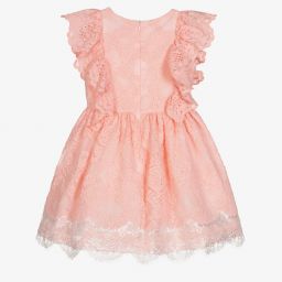 Patachou-Girls Pink Lace Dress | Childrensalon Outlet