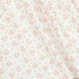 Patachou-Girls Pink Smocked Cotton Floral Dress | Childrensalon Outlet