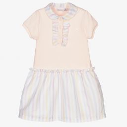 Patachou-Girls Pink Stripe Polo Dress | Childrensalon Outlet