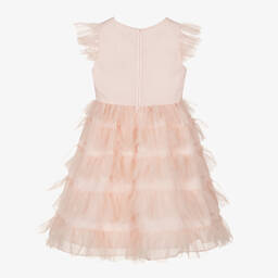 باتاشو-فستان بطبقات تول لون زهري | Childrensalon Outlet