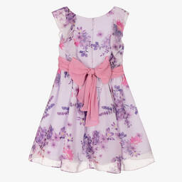 Patachou-Фиолетовое шифоновое платье с цветами | Childrensalon Outlet