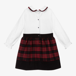 Patachou-Girls Red & Blue Tartan Dress | Childrensalon Outlet