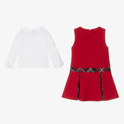 Patachou-Girls Red Dress Set | Childrensalon Outlet