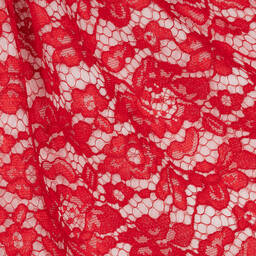 Patachou-Girls Red Lace & Chiffon Dress | Childrensalon Outlet