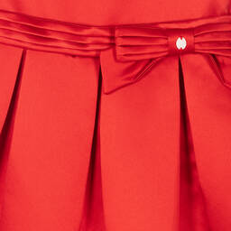 Patachou-Girls Red Satin Dress | Childrensalon Outlet