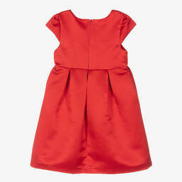 Patachou-Girls Red Satin Dress | Childrensalon Outlet
