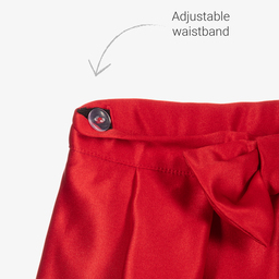 Patachou-Girls Red Satin Skirt | Childrensalon Outlet