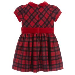 Patachou-Girls Red Tartan Dress | Childrensalon Outlet