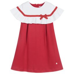 Patachou-Girls Red & White Dress | Childrensalon Outlet