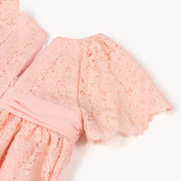 Patachou-Girls Rose Lace Charm Dress | Childrensalon Outlet