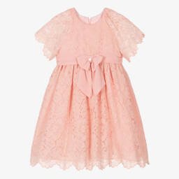 Patachou-Girls Rose Lace Charm Dress | Childrensalon Outlet
