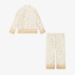 Patachou-Girls Satin Daisy Print Ensemble | Childrensalon Outlet