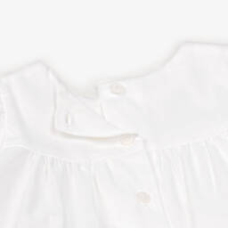 Patachou-Мягкое белое платье с цветочным узором для девочек | Childrensalon Outlet