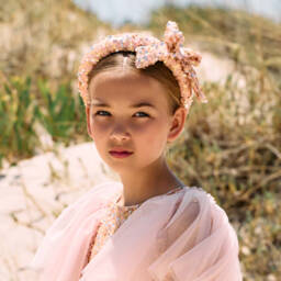 Patachou-Girls Sparkling Sequin Bow Headband | Childrensalon Outlet