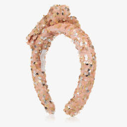 Patachou-Girls Sparkling Sequin Bow Headband | Childrensalon Outlet