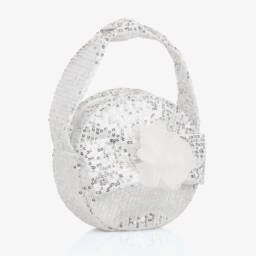 Patachou-Сверкающий серебристый клатч для девочек | Childrensalon Outlet