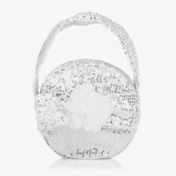 Patachou-Сверкающий серебристый клатч для девочек | Childrensalon Outlet
