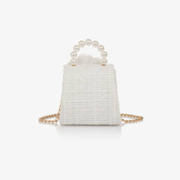 Patachou-Girls Sparkling Tweed Flower Bag | Childrensalon Outlet