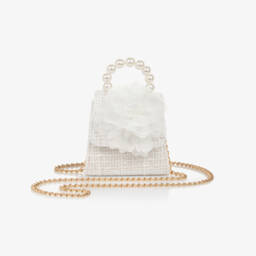 Patachou-Girls Sparkling Tweed Flower Bag | Childrensalon Outlet