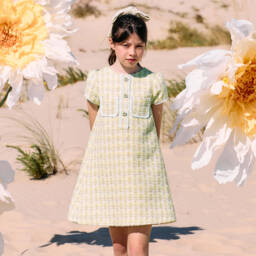 Patachou-Платье трапеция из твида для девочек | Childrensalon Outlet