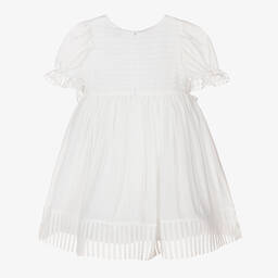 Patachou-Белое шифоновое платье для девочек | Childrensalon Outlet