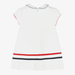 Patachou-Белое платье из хлопкового джерси | Childrensalon Outlet